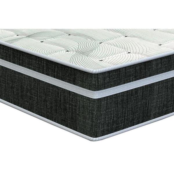 Imagem de Cama Box Baú Solteiro: Colchão Molas Bonnel Orthoflex  Venezia + Base CRC Suede Gray(88x188)