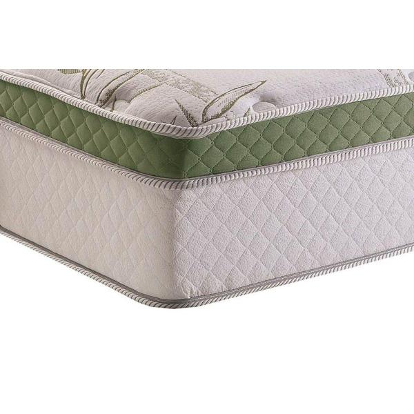 Imagem de Cama Box Baú Solteiro: Colchão Molas Herval MasterPocket Ensacadas Monte Carlo HR Visco + Base CRC Suede Clean(88x188)