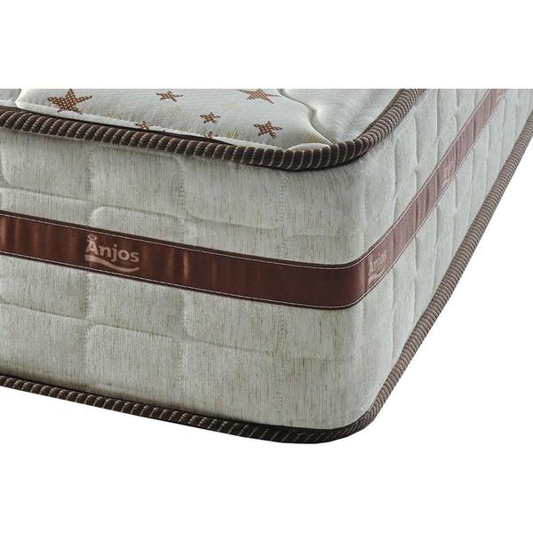 Imagem de Cama Box Baú Solteiro: Colchão Molas MasterPocket Ensacadas Anjos   Classic + Base CRC Suede Brown(88x188)