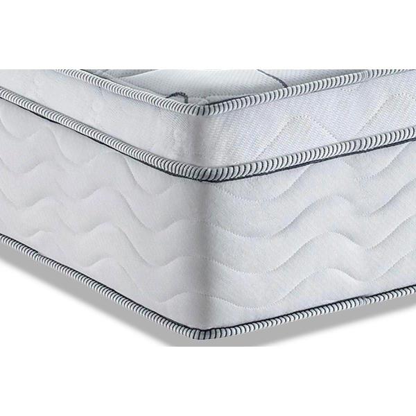 Imagem de Cama Box Baú Solteiro: Colchão Molas Ortobom SuperPocket Freedom Visco + Base CRC Courano White(88x188)