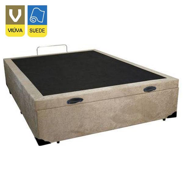 Imagem de Cama Box Baú Viúva SerenePrime Suede Bege 128x188x44