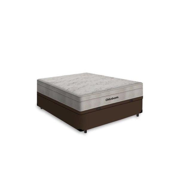 Imagem de Cama Box Bau Viuvo + Colchão de Molas Ensacadas Airtech Spring (128x188x65) - Ortobom