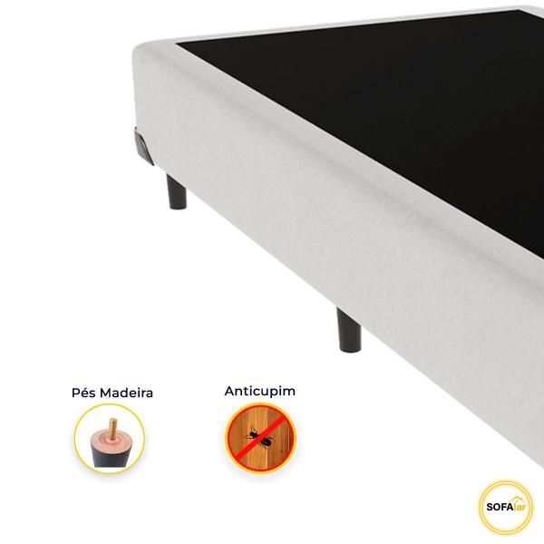 Imagem de Cama Box Blindado e Reforçado Solteiro branco