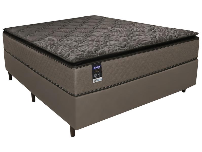 Cama Box (Box + Colchão) Casal Gazin de Molas - Ensacadas 52cm de Altura Onix Cama Box (Box + Colchão) Casal Gazin de Molas - Ensacadas 52cm de Altura Onix