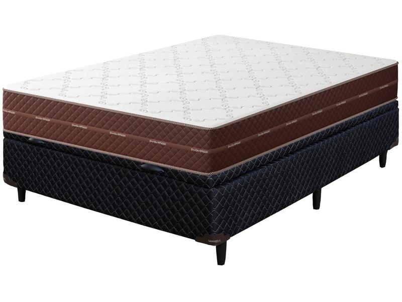 Cama Box (Box + Colchão) Casal Prorelax - Umaflex de Espuma 66cm de Altura Diplomata Cama Box (Box + Colchão) Casal Prorelax - Umaflex de Espuma 66cm de Altura Diplomata