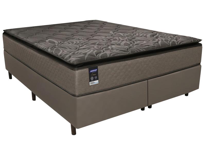 Cama Box (Box + Colchão) King Gazin de Molas - Ensacadas 52cm de Altura Onix Cama Box (Box + Colchão) King Gazin de Molas - Ensacadas 52cm de Altura Onix