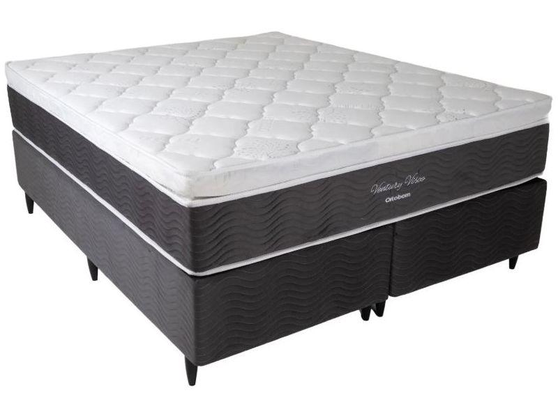 Cama Box (Box + Colchão) Queen Ortobom de Molas - Ensacadas 61cm de Altura Ventury Cama Box (Box + Colchão) Queen Ortobom de Molas - Ensacadas 61cm de Altura Ventury