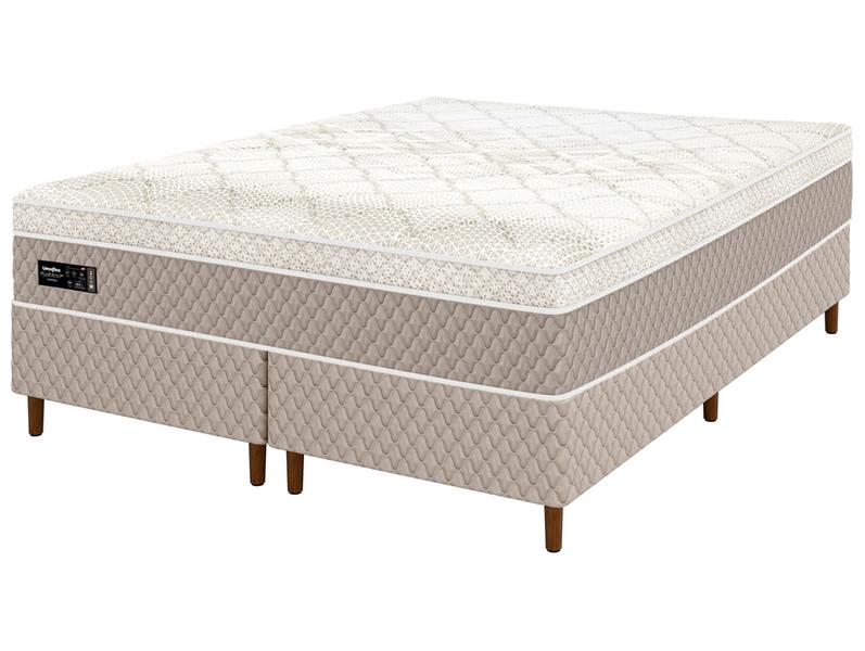 Cama Box (Box + Colchão) Queen Umaflex - de Molas Ensacadas 56cm de Altura Verona Cama Box (Box + Colchão) Queen Umaflex - de Molas Ensacadas 56cm de Altura Verona