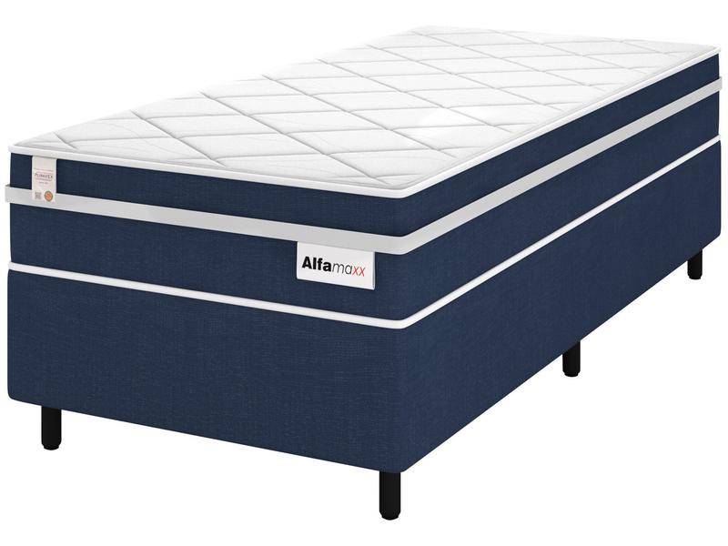 Cama Box (Box + Colchão) Solteiro Plumatex - de Molas Ensacadas 59cm de Altura Alfa Maxx Cama Box (Box + Colchão) Solteiro Plumatex - de Molas Ensacadas 59cm de Altura Alfa Maxx