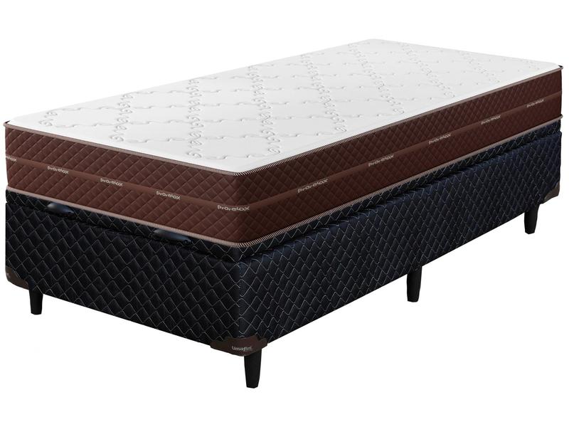 Cama Box (Box + Colchão) Solteiro Prorelax - Umaflex de Espuma 66cm de Altura Diplomata Cama Box (Box + Colchão) Solteiro Prorelax - Umaflex de Espuma 66cm de Altura Diplomata
