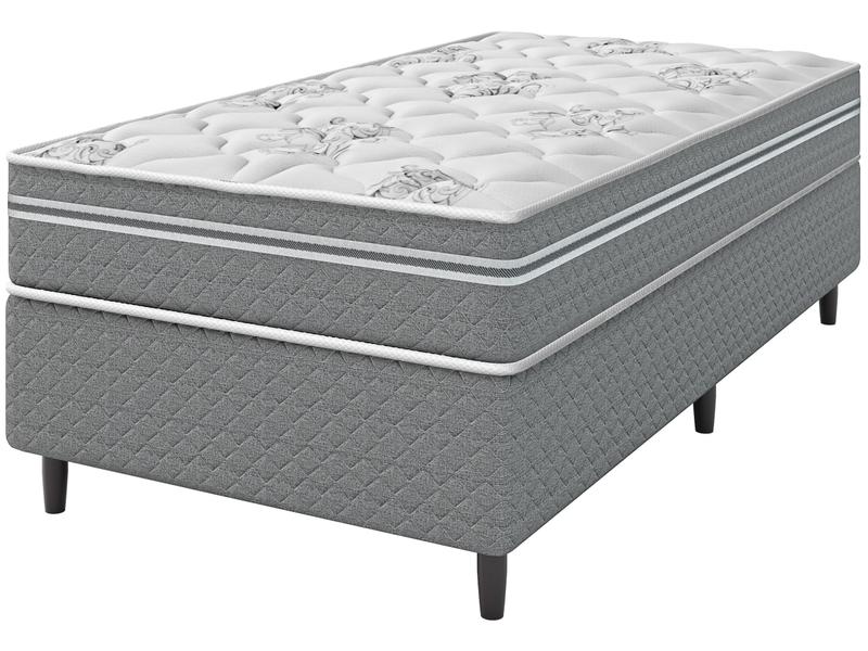 Cama Box (Box + Colchão) Solteiro Umaflex - de Molas Ensacadas 46cm de Altura Beta Cama Box (Box + Colchão) Solteiro Umaflex - de Molas Ensacadas 46cm de Altura Beta