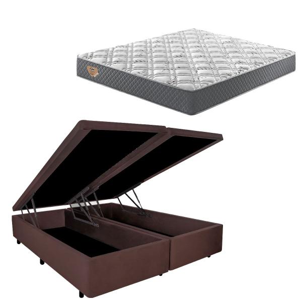Cama Box c/ Baú King + Colchão Mola Ensacadas Ecoflex - Cama inHouse Imagem de Cama Box c/ Baú King + Colchão Mola Ensacadas Ecoflex