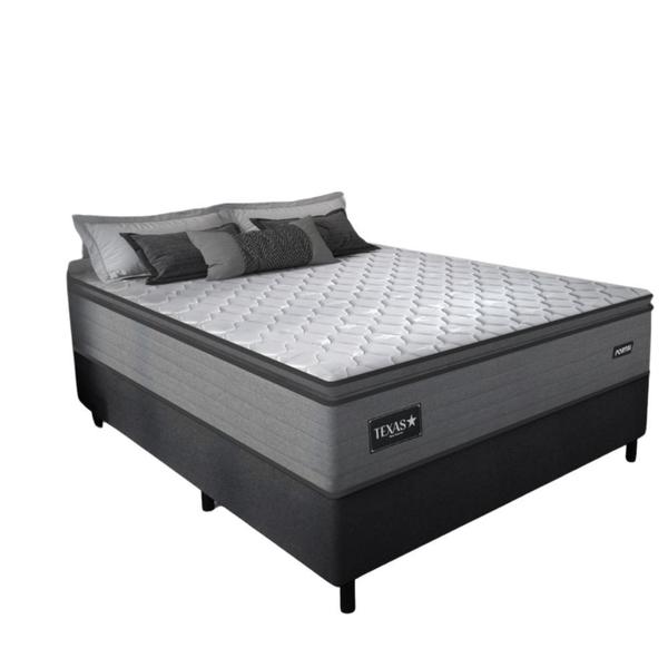 Imagem de Cama Box Casal 138cm Molas Ensacadas Texas Gazin