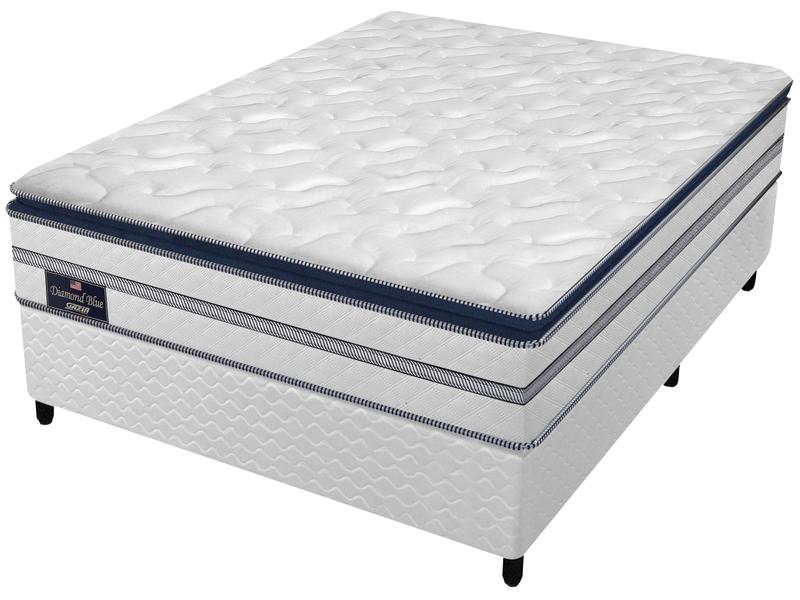 Cama Box Casal (Box + Colchão) Gazin de Mola Cama Box Casal (Box + Colchão) Gazin de Mola