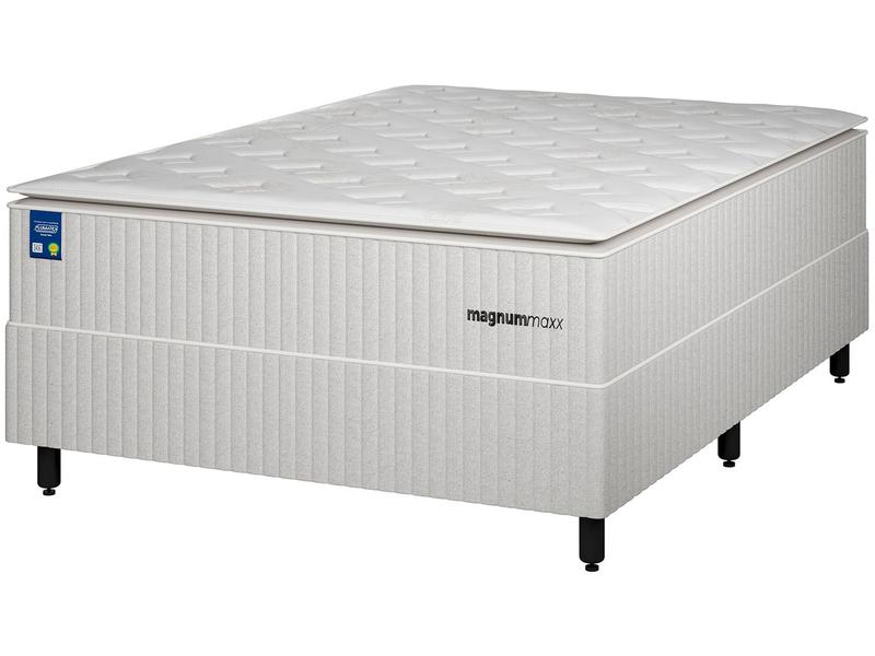 Cama Box Casal (Box + Colchão) Plumatex - de Mola Ensacada 71cm de Altura Magnum Maxx Cama Box Casal (Box + Colchão) Plumatex - de Mola Ensacada 71cm de Altura Magnum Maxx