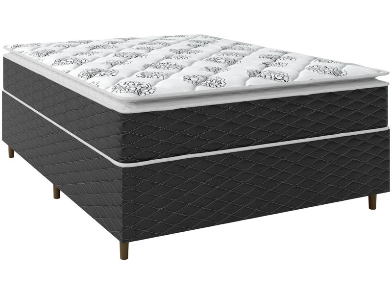 Cama Box Casal (Box + Colchão) Umaflex - de Molas Ensacadas 51cm de Altura Duomo Cama Box Casal (Box + Colchão) Umaflex - de Molas Ensacadas 51cm de Altura Duomo