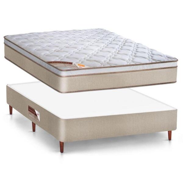 Imagem de Cama Box Casal Castor Revolution Pocket Hibrido 138x188x54 + Box Castor