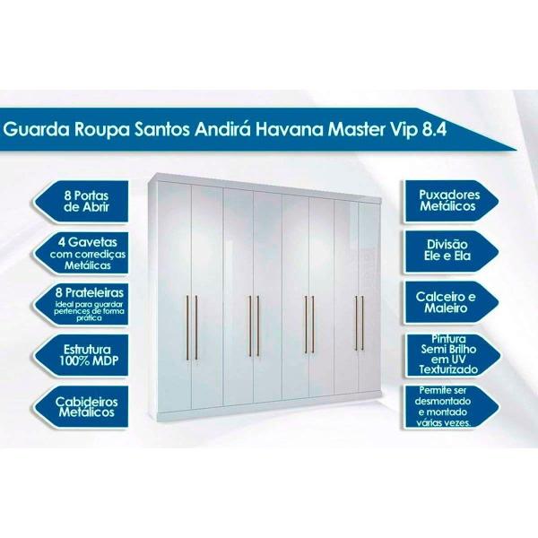 Imagem de Cama Box Casal + Colchão Foggia Sogni + Guarda Roupa Master Vip 8.4 Atacama