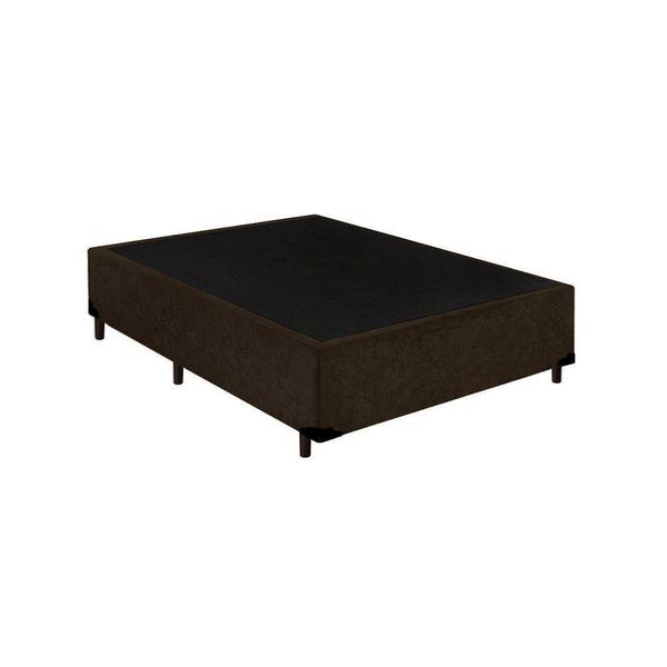 Imagem de Cama Box Casal Colchão Mola Bonnel Belos Sonhos + Box Suede 60x138x188