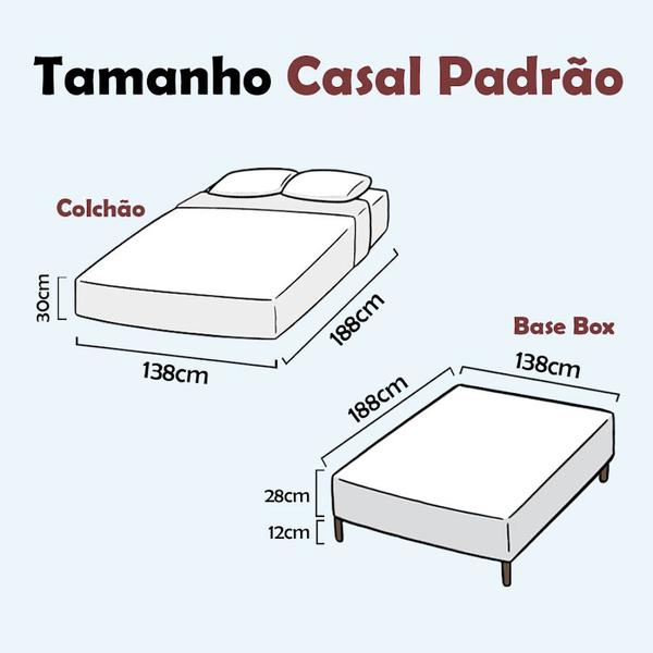 Imagem de Cama Box Casal + Colchão Molas Ensacadas Varena Europillow 138x188x70cm Full - Maestro Colchões