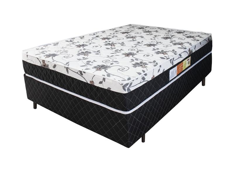 Imagem de Cama Box Casal + Colchão Noble Relaflex 138x188x51 Ortopédico