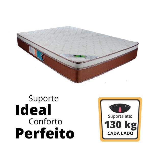 Imagem de Cama Box Casal Com Baú Preto + Colchão Luckspuma Molas Ensacadas Caribe 138x188