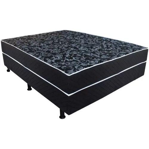 Imagem de Cama Box Casal Conjugada Unyco D28 Ortopédico Floral E Preta (1,38x0,42x1,88)