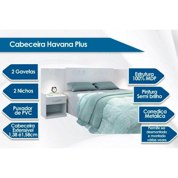 Imagem de Cama Box Casal CRC + Colchão Molas Classic  + Cabeceira Plus Atacama