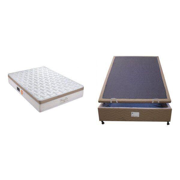 Imagem de Cama Box Casal Quality-Flex 81cm138cm188cm de Molas Ensacadas Portinari Pkt Quality-Flex