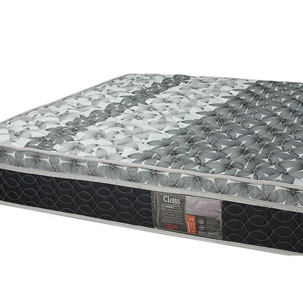 Imagem de Cama Box Com Baú Casal + Colchão De Molas - Castor - Class Tecnopedic One Face 138x188x67cm