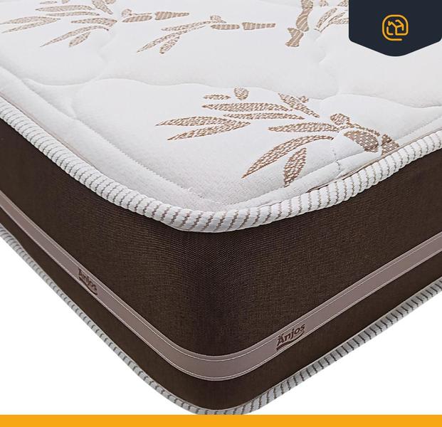 Imagem de Cama Box Com Baú King + Colchão De Molas - Anjos - Classic Superlastic 193cm