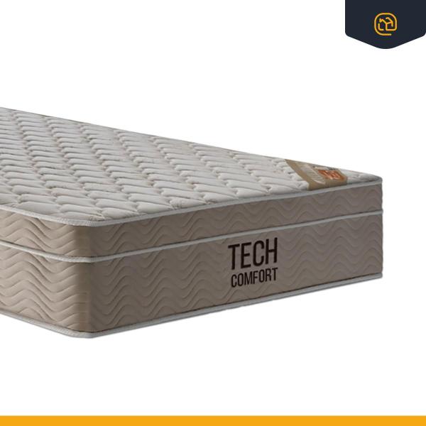 Imagem de Cama Box com Colchão de Molas Ensacadas Pillow In TechComfort + Auxiliar de Espuma Unique Solteiro 88cm