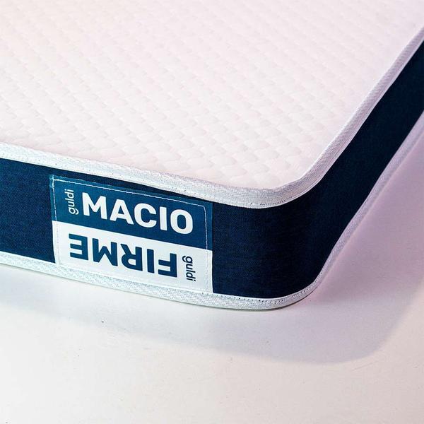 Imagem de Cama Box com Colchão King Guldi Duplo D28 e 2 Travesseiros Guldi Soft Nasa Branco e Azul