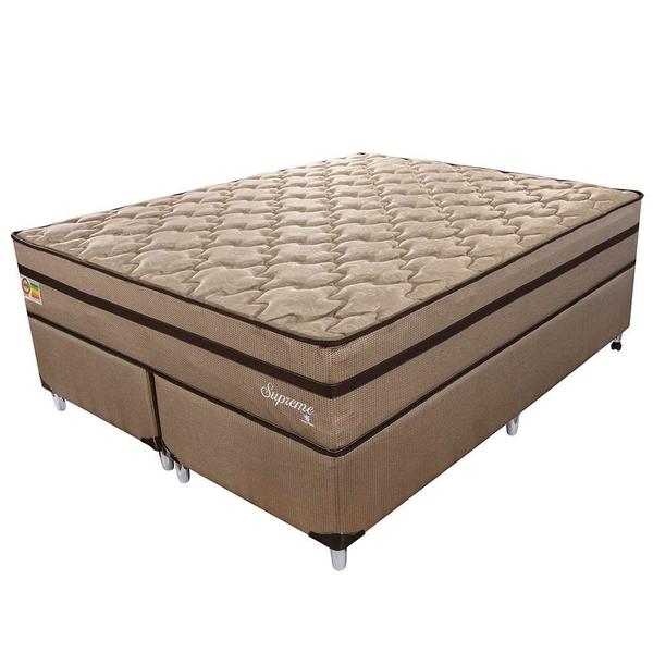 Imagem de Cama Box com Colchão King Supreme Mola Ensacada (72x193x203) Dourado