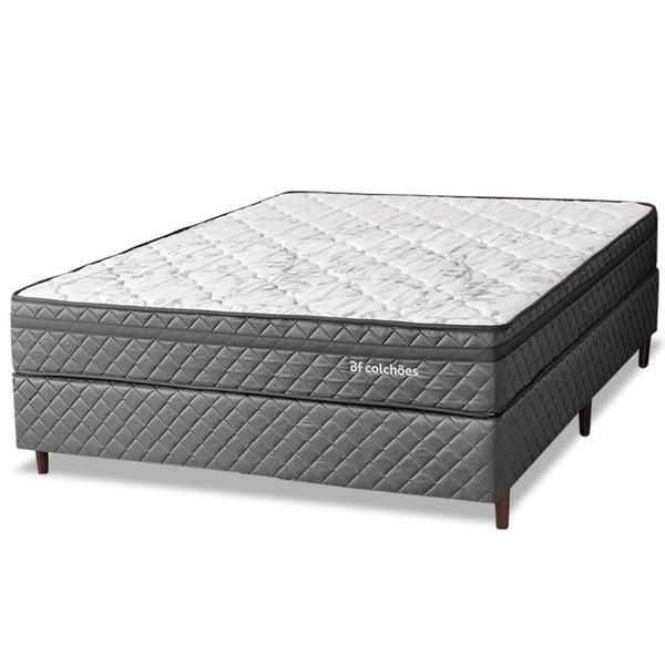 Imagem de Cama Box com Colchão Viúva Ortopédico Espuma D45 Extra Firme 128x188cm BF Colchões