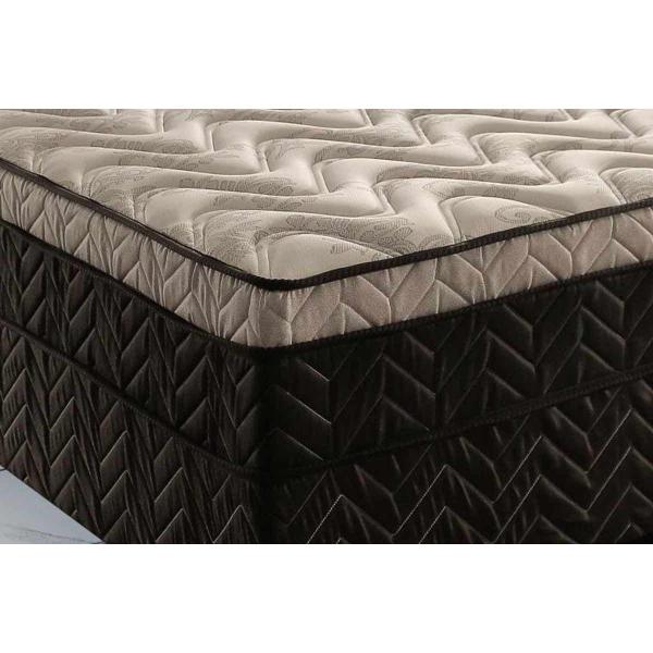 Imagem de Cama Box Conjugado Casal: Colchão Ortopédico D33 Pasquale Pillow Black  (138x188x48) Paropas