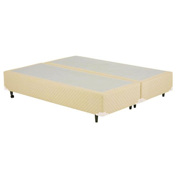 Imagem de Cama Box Cosmopolita Universal Bipartido King Size   Areia Rajado - 193x203