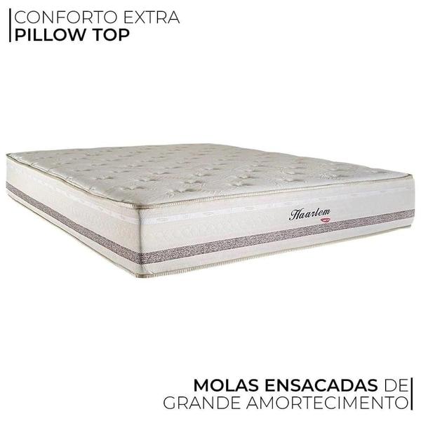 Imagem de Cama Box de Casal Herval Haarlem com Molas Ensacadas, 69x138x188 cm