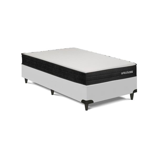 Cama Box e Colchão Poli D45 - Solteirão(108x198)- Ortoclass - Ortobom