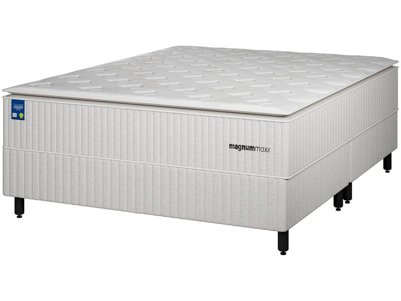 Cama Box King (Box + Colchão) Plumatex - de Mola Ensacada 71cm de Altura Magnum Maxx Cama Box King (Box + Colchão) Plumatex - de Mola Ensacada 71cm de Altura Magnum Maxx