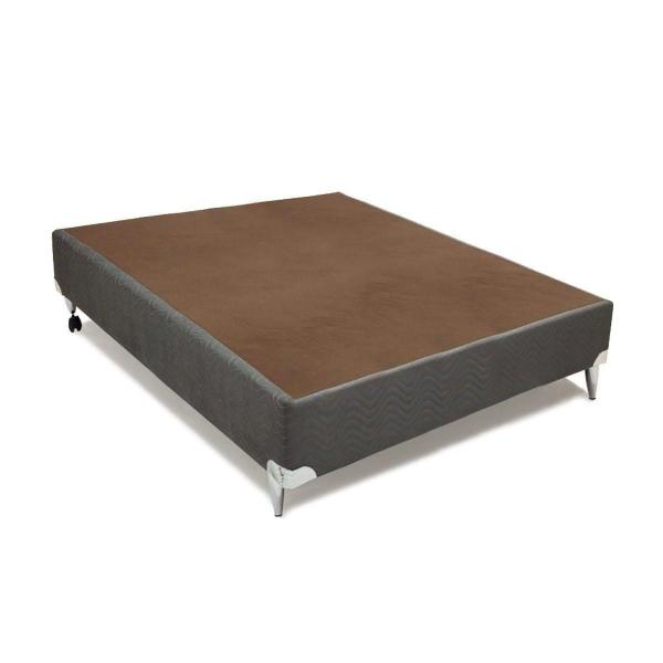 Imagem de Cama Box King: Colchão Molas Ensacadas Ortobom SuperPocket Gold +  Box Suede Gray(193x203)