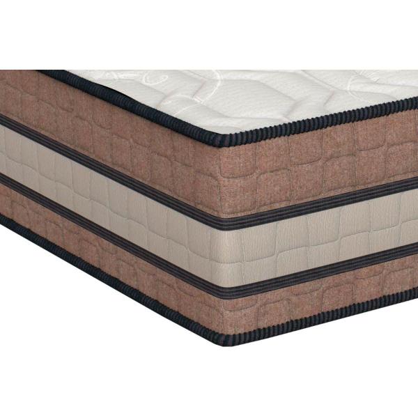 Imagem de Cama Box King: Colchão Molas Orthoflex MasterPocket Ensacadas Seleto + Base CRC Suede Brown(193x203)