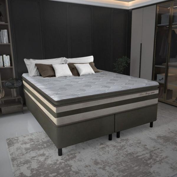 Imagem de Cama Box Queen 158cm Molas Ensacadas Love Story HF V24 2CEN Gazin