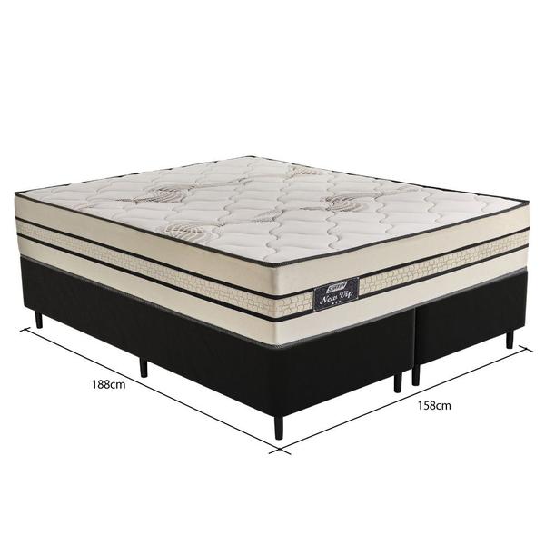 Imagem de Cama Box Queen 158cm Molas Ensacadas New Vip 2CEN Gazin