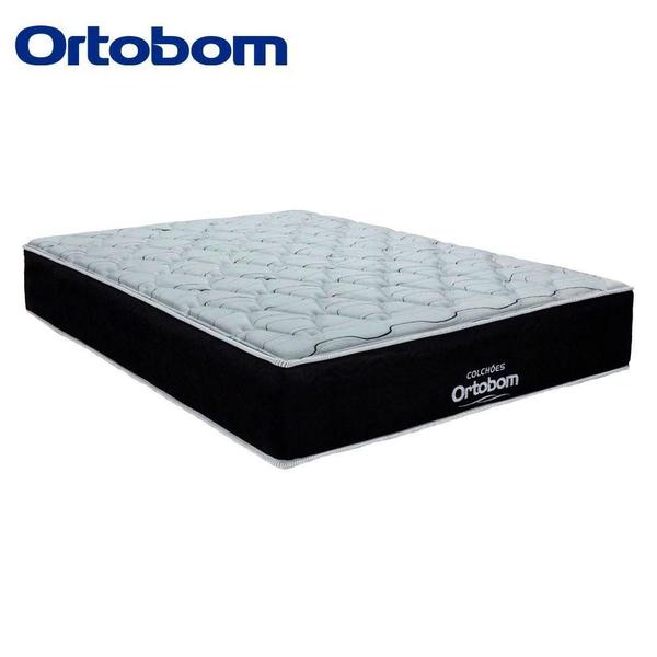 Imagem de Cama Box Queen Baú Suede + Colchão Airtech Ortobom 158cm