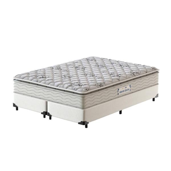 Imagem de Cama Box Queen Branca + Colchão Espuma D33 - Probel - Guarda-Costas ProEvidence Plus - 158x198x63cm