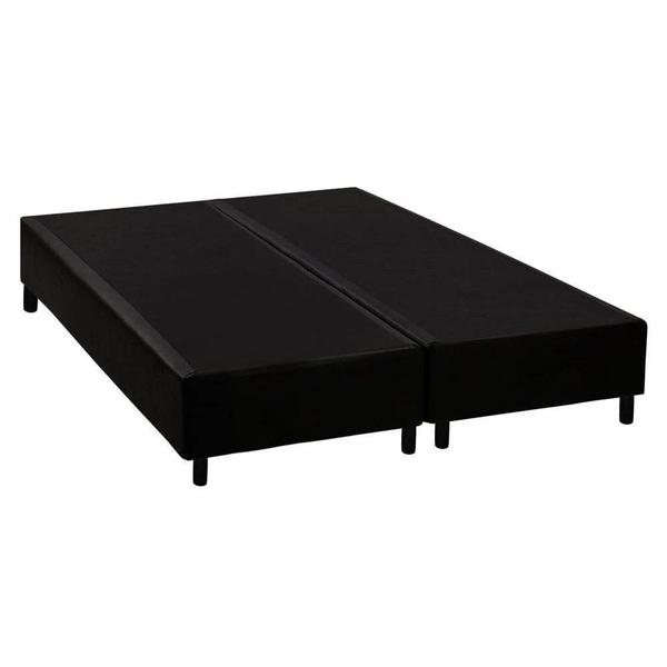 Cama Box Queen + Colchão de Molas Ensacadas Classic Brow Firme para 120 kilos - Cristalflex Imagem de Cama Box Queen + Colchão de Molas Ensacadas Classic Brow Firme para 120 kilos
