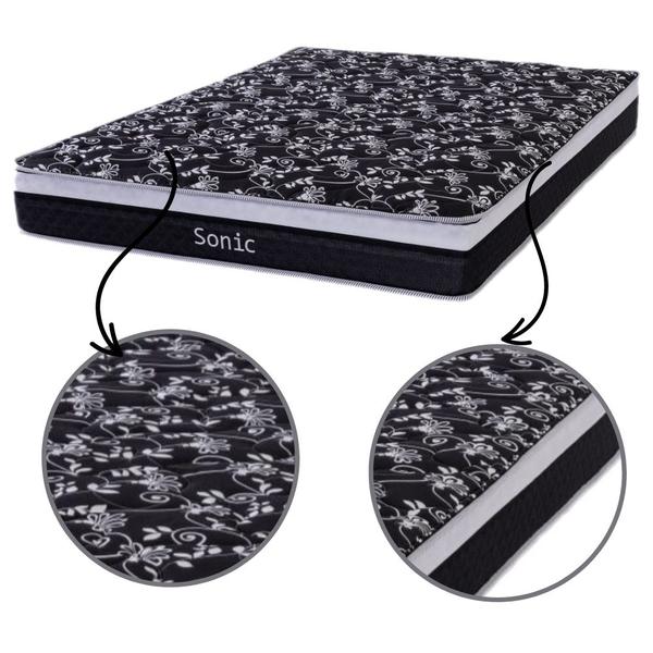 Cama Box Queen + Colchão de Molas Ensacadas Firme para 120 kilos 158x198x60cm - Cristalflex Imagem de Cama Box Queen + Colchão de Molas Ensacadas Firme para 120 kilos 158x198x60cm
