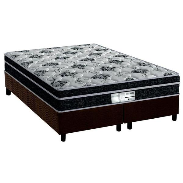 Imagem de Cama Box Queen: Colchão Molas Probel Prolastic Born + Base CRC Suede Marrom(158x198)