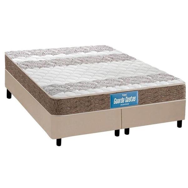 Cama Box Queen: Colchão Ortopédico Probel D33/EP Guarda Costas Próintense Double Face + Base CRC Courano Clean(158x198) Imagem de Cama Box Queen: Colchão Ortopédico Probel D33/EP Guarda Costas Próintense Double Face + Base CRC Courano Clean(158x198)